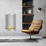 The Bio Flame 24-Inch Smart Firebox SS Built-in Ethanol Fireplace