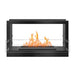 The Bio Flame 38-Inch Firebox DS Built-in See-Through Ethanol Fireplace