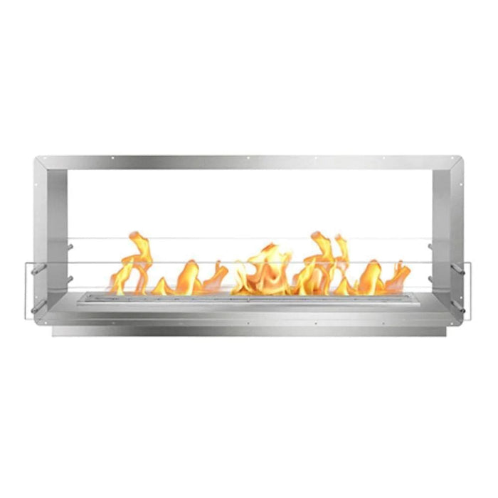 The Bio Flame 60-Inch Firebox DS - Built-in See-Thru Ethanol Fireplace