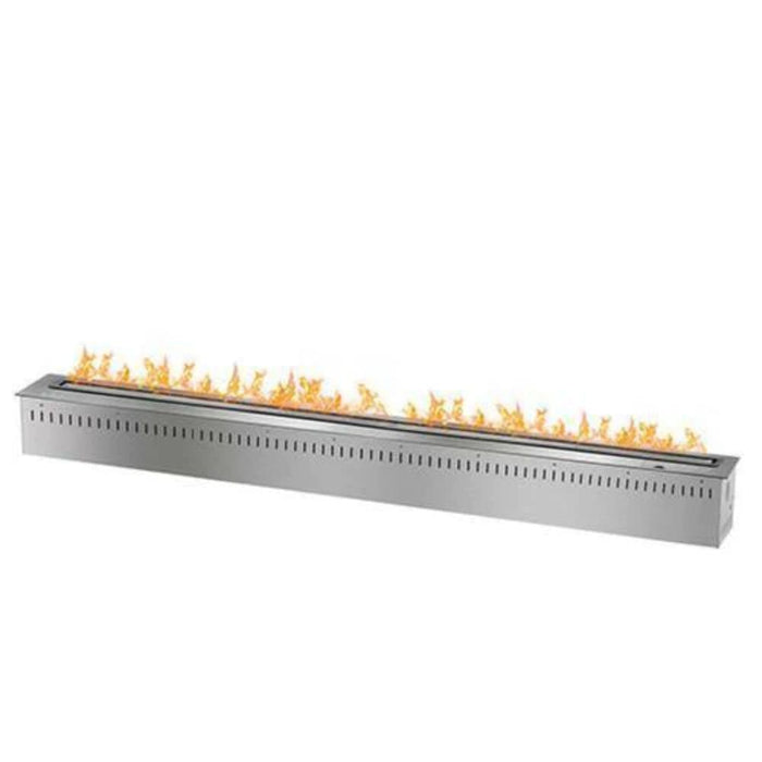 The Bio Flame 60-Inch Smart Black or Stainless Steel Remote Controlled Ethanol Burner