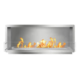 The Bio Flame 60-Inch Smart Firebox SS - Built-in Ethanol Fireplace