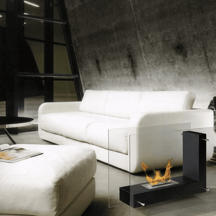 The Bio Flame Allure 47-Inch Free Standing Ethanol Fireplace