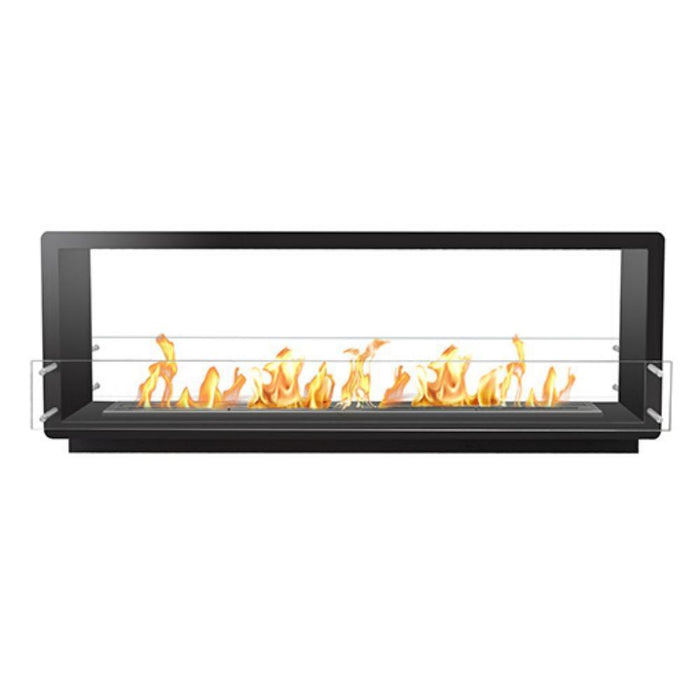 The Bio Flame 72-Inch Smart Firebox DS -See-Through Ethanol Fireplace