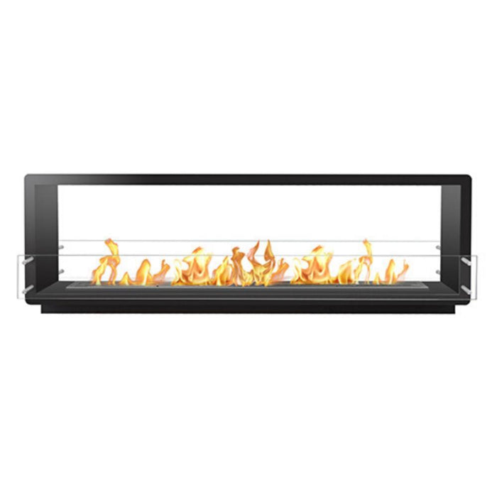 The Bio Flame 84-Inch Firebox DS - Built-in See-Though Ethanol Fireplace