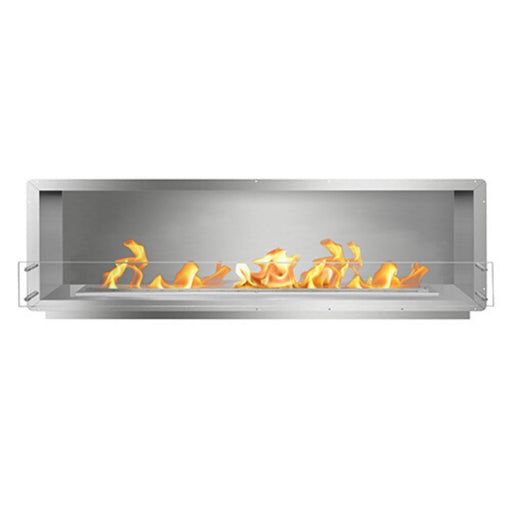 The Bio Flame 84-Inch Firebox SS - Built-in Ethanol Fireplace