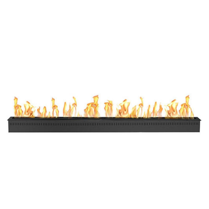 The Bio Flame 84-Inch Smart Remote Controlled Black or Stainless Steel Ethanol Burner