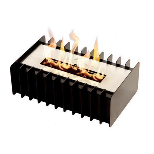 The Bio Flame Fireplace Insert Kit 13-Inch Ethanol Burner With Grate,
