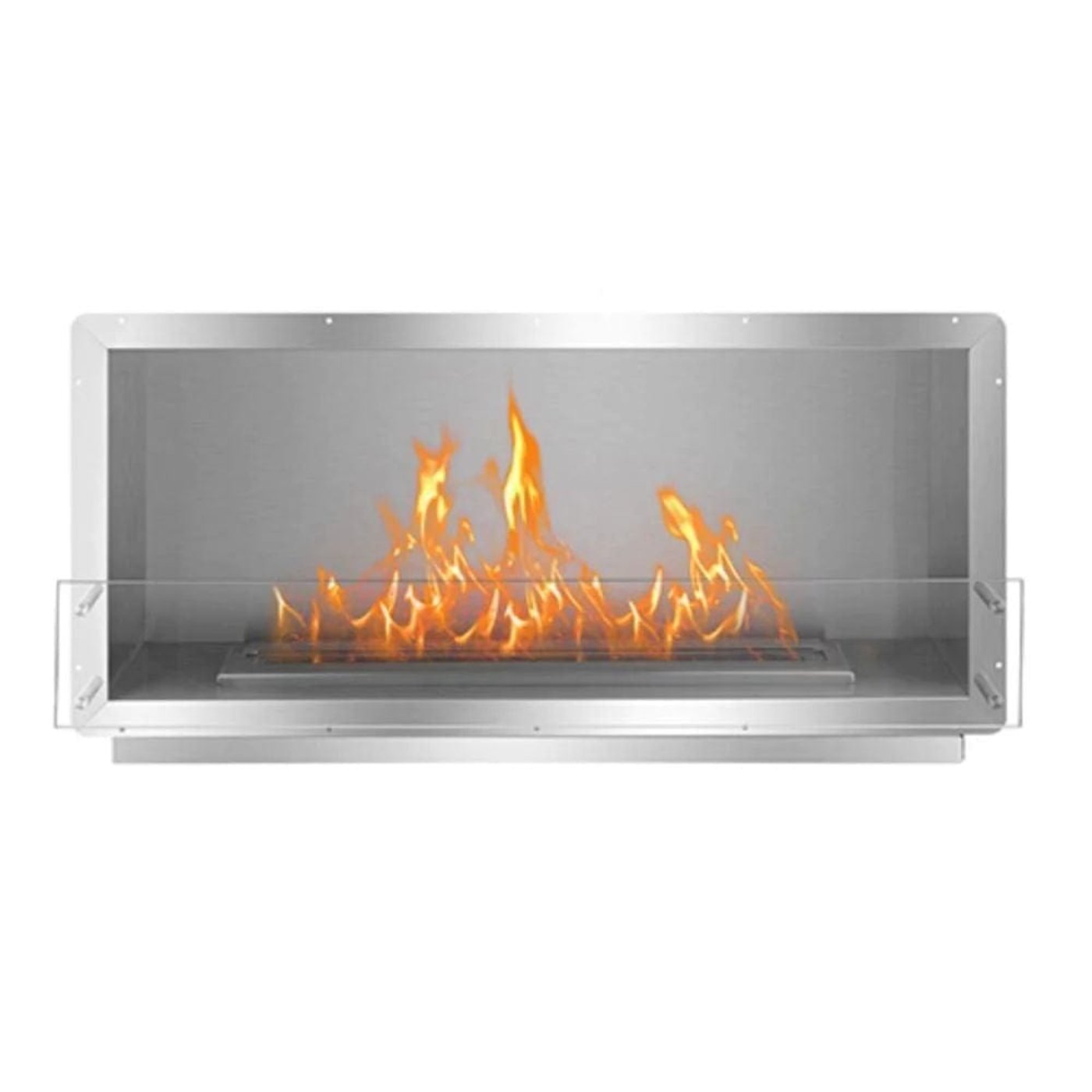 The Bio Flame XL Smart Firebox SS 53-Inch Built-in Ethanol Fireplace