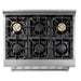 Thor Kitchen 36 in. Natural Gas Burner/Electric Oven Range in Stainless Steel - HRD3606U