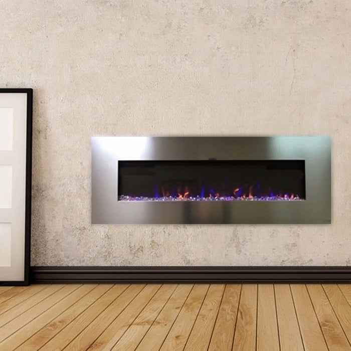 Touchstone AudioFlare Stainless 50" Recessed Electric Fireplace - 80024
