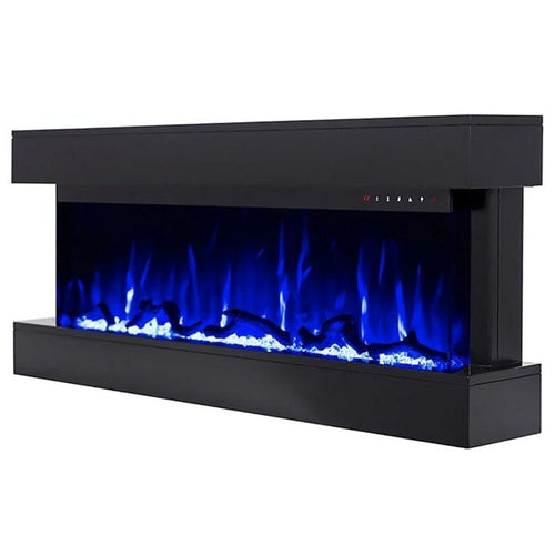 Touchstone Chesmont Black 50" Wall Mount 3-Sided Smart Electric Fireplace - 80034
