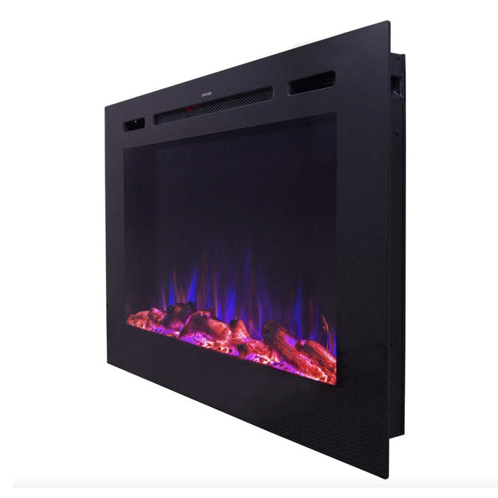Touchstone Forte Steel Mesh Screen Non Reflective 40" Recessed Electric Fireplace - 80048