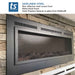 Touchstone Forte Steel Mesh Screen Non Reflective 40" Recessed Electric Fireplace - 80048