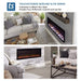 Touchstone Sideline Elite Smart 100" WiFi-Enabled Recessed Electric Fireplace Alexa/Google Compatible - 80044
