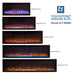 Touchstone Sideline Elite Smart 72" WiFi-Enabled Recessed Electric Fireplace Alexa/Google Compatible - 80038