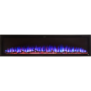 Touchstone Sideline Elite Smart 84" WiFi-Enabled Recessed Electric Fireplace Alexa/Google Compatible - 80050