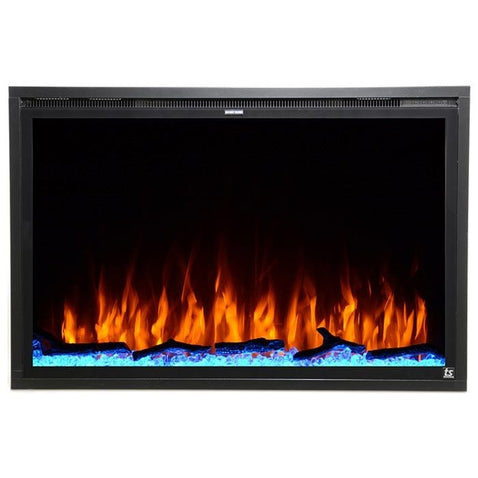 Touchstone Sideline Elite Smart Forte 40" WiFi-Enabled Recessed Electric Fireplace Alexa/Google Compatible - 80052
