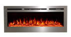 Touchstone The Sideline 50 Stainless Steel 50" Recessed Electric Fireplace - 86273