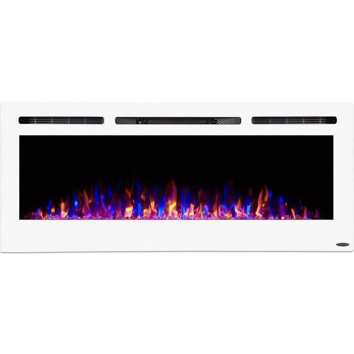 Touchstone The Sideline White 50" Recessed Electric Fireplace - 80029