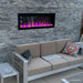 Touchstone The Sideline Outdoor/Indoor 50" Recessed/Wall Mounted Electric Fireplace No Heat - 80017