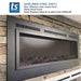 Touchstone The Sideline Steel Mesh Screen Non Reflective 50" Recessed Electric Fireplace - 80013
