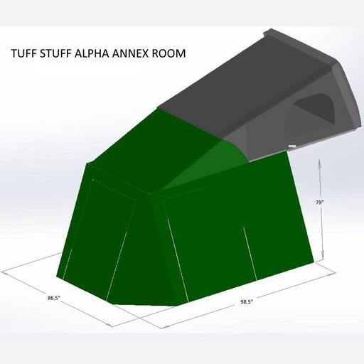 Tuff Stuff Annex Room for Alpha & Stealth Rooftop Tents - TS-ANX-CS-STLTH-2