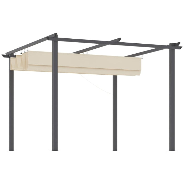 Outsunny 10' x 10' Retractable Pergola Canopy Patio Gazebo - 84C-287