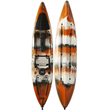 Vanhunks 13' Black Bass Fishing Kayak - black_bass_orange