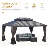 Outsunny 12x16 Hardtop Gazebo - 84C-204V01