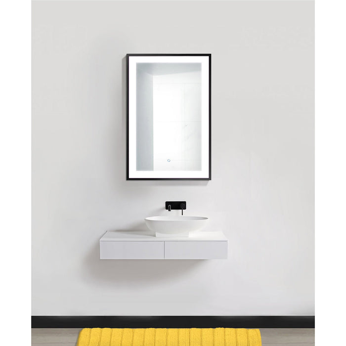 Krugg Soho 24" X 36" Black LED Bathroom Mirror SOHO2436B - Backyard Provider