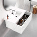 Lucena Bath 40" Bari Floating Vanity with Ceramic Sink in White, Grey, Green or Navy - Backyard Provider