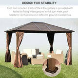 Outsunny 10' x12' Hardtop Gazebo - 84C-040