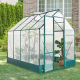 Outsunny 6' x 8' x 7' Walk-in Plant Polycarbonate Greenhouse - 845-421