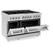 ZLINE Appliance Package - 48 In. Dual Fuel Range, Range Hood, Microwave Drawer, 3 Rack Dishwasher, 4KP-RARH48-MWDWV