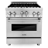 ZLINE 30 Inch. Professional Gas Range in Stainless Steel, RG30