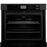 ZLINE 30 in. Professional Double Wall Oven in Black Stainless Steel with Self Cleaning, AWD-30-BS