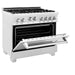 ZLINE 36 in. Professional Gas Burner/Gas Oven in DuraSnow® Stainless, RGS-SN-36